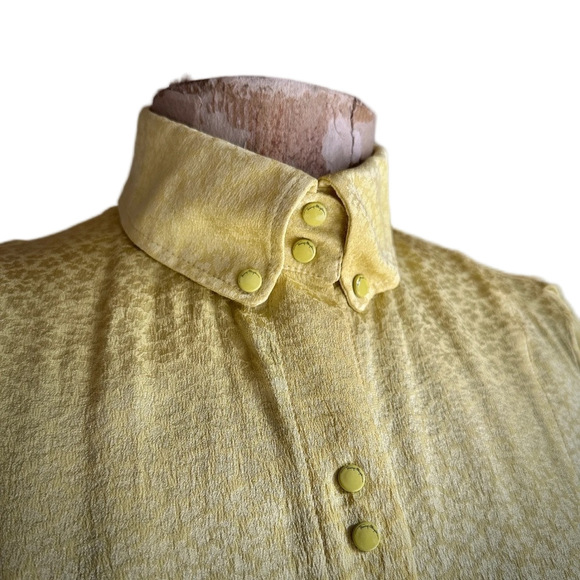 Thierry Mugler - Silk Darter Chartruse Blouse - Picture 5 of 10